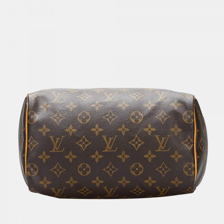 Pre Owned Louis Vuitton Brown Monogram Speedy 25