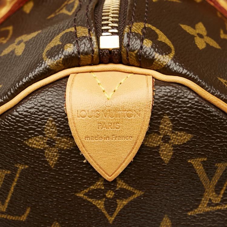 Pre Owned Louis Vuitton Brown Monogram Speedy 25