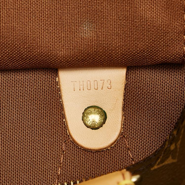 Pre Owned Louis Vuitton Brown Monogram Speedy 25