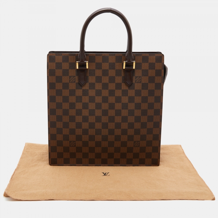 Pre Owned Louis Vuitton Damier Ebene Canvas Venice Sac Plat Bag