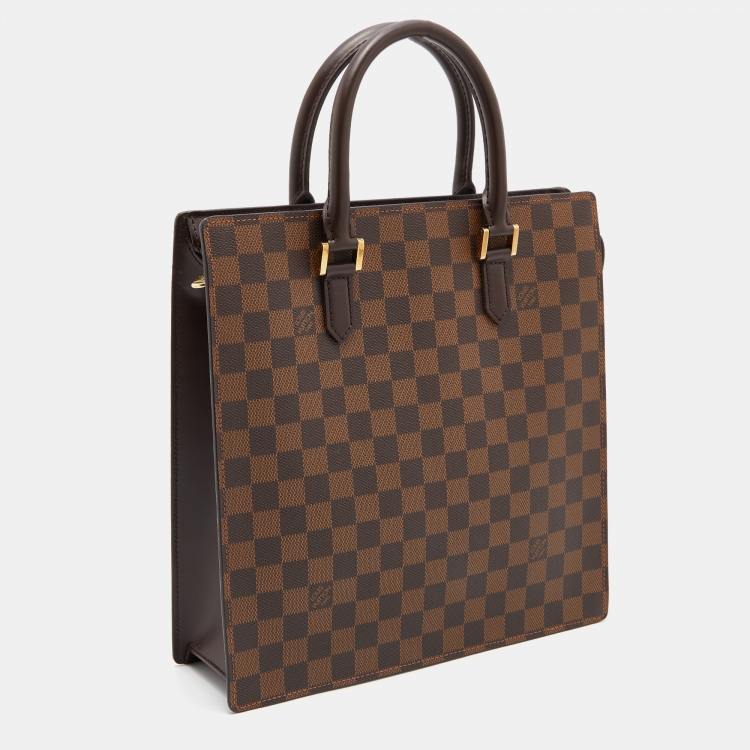 Pre Owned Louis Vuitton Damier Ebene Canvas Venice Sac Plat Bag