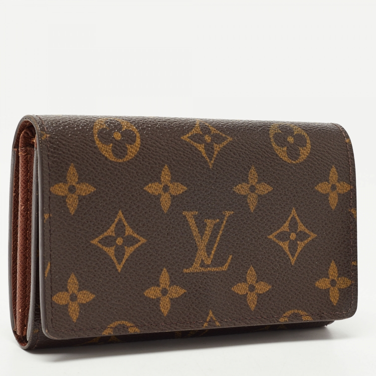 Pre Owned  Louis Vuitton Monogram Canvas Porte-Monnaie Tresor Wallet