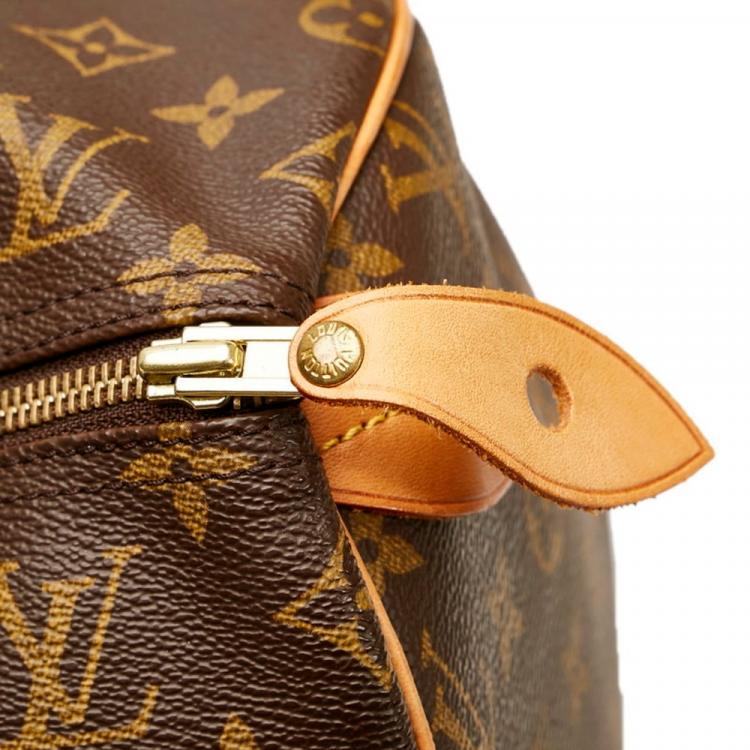 Pre Owned Louis Vuitton Brown Monogram Canvas Speedy 40 Top Handle Bag