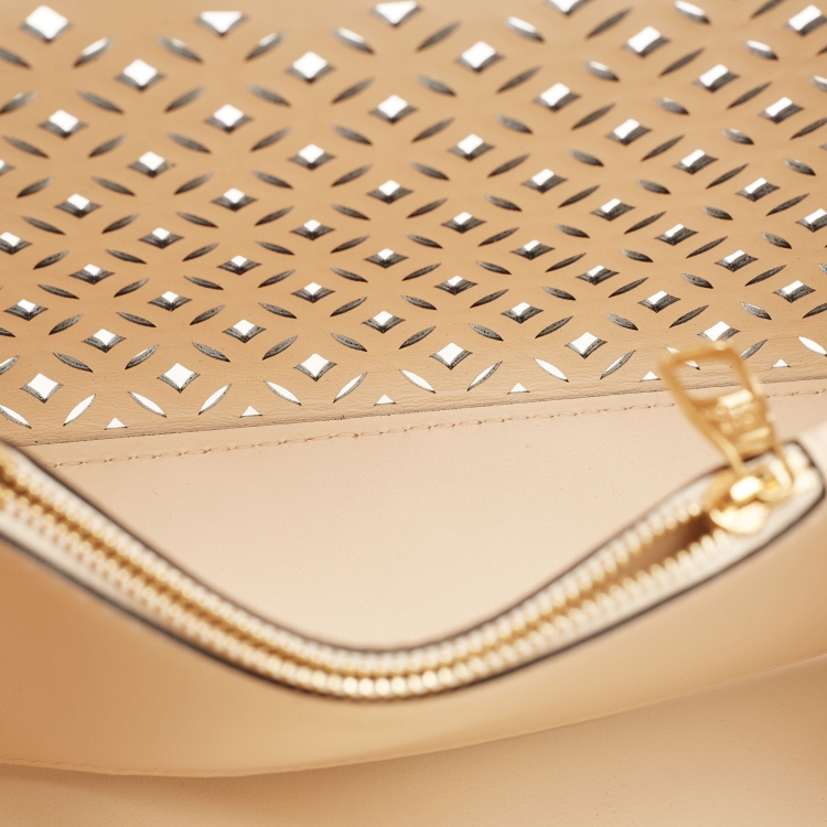 Pre Owned Louis Vuitton Light Beige Leather Limited Edition Garden Party Capucines BB Bag