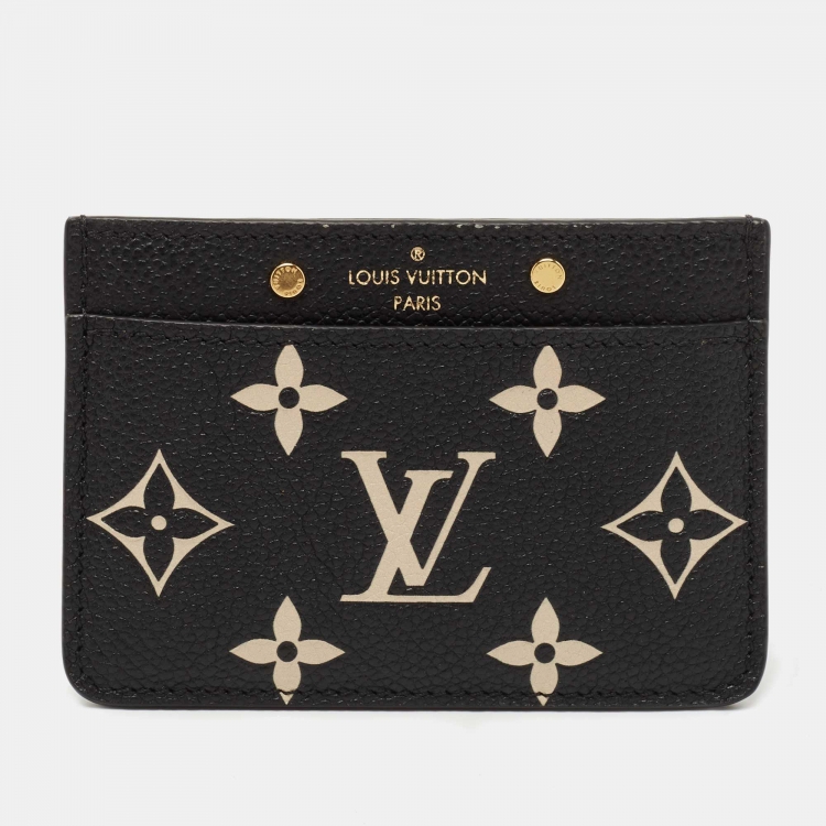 مملوكة مسبقًا Louis Vuitton Bicolour Monogram Empreinte Leather Card Holder