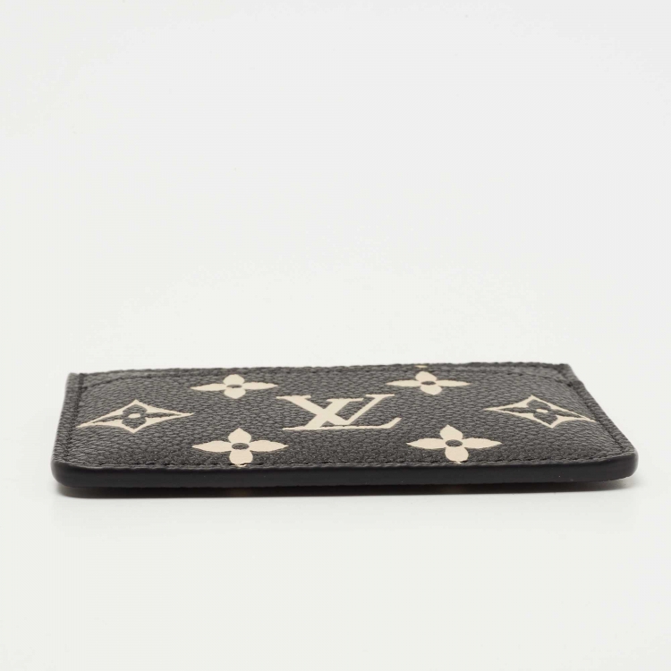 مملوكة مسبقًا Louis Vuitton Bicolour Monogram Empreinte Leather Card Holder