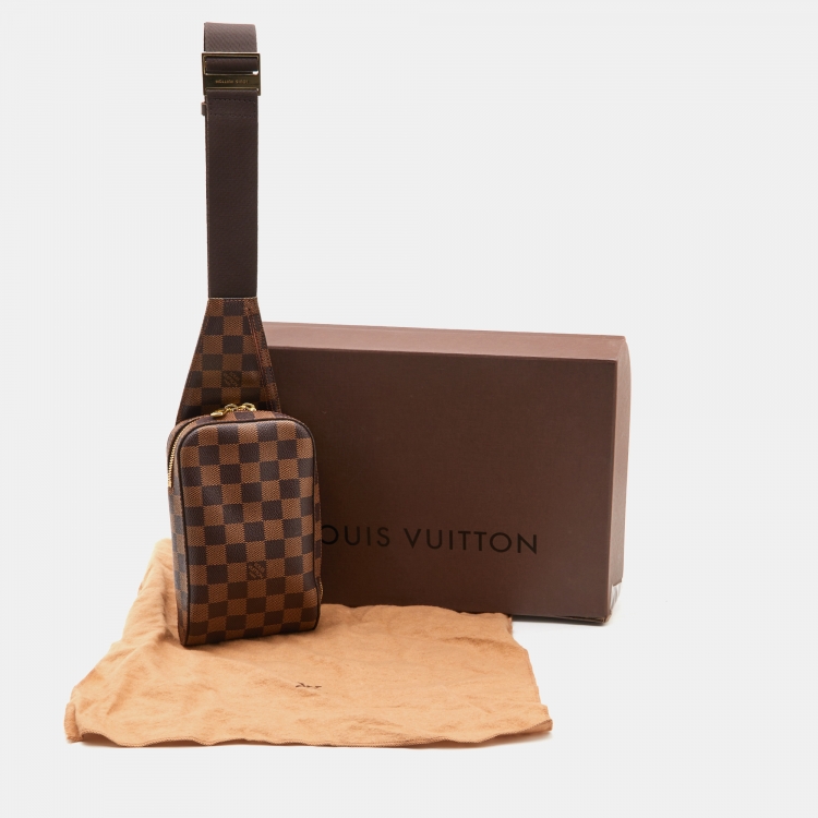 Pre Owned Louis Vuitton Damier Ebene Canvas Geronimos Bag