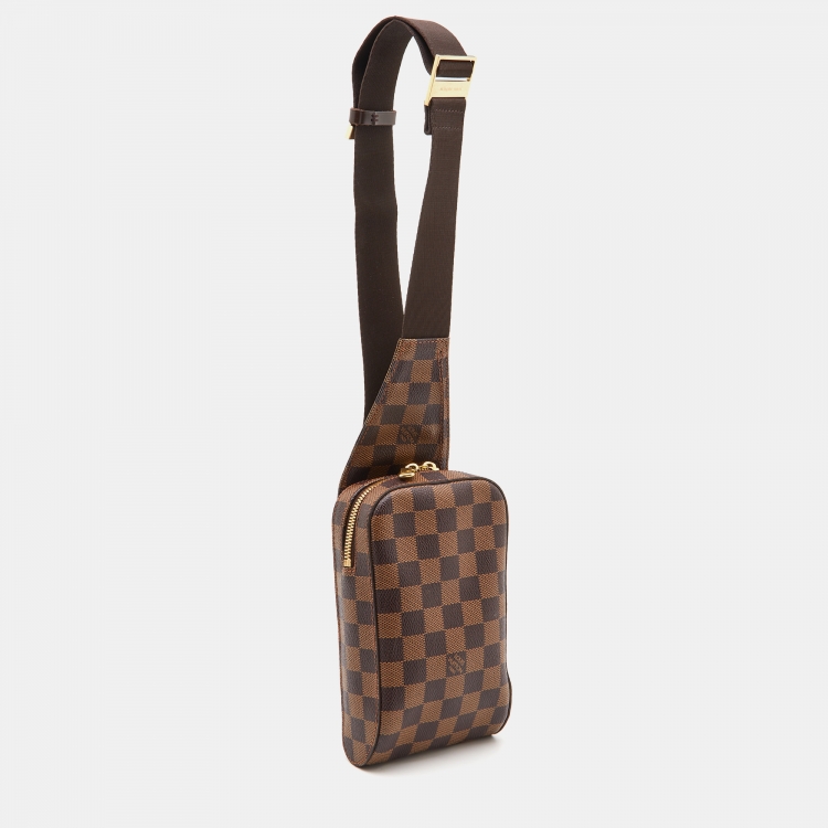 Pre Owned Louis Vuitton Damier Ebene Canvas Geronimos Bag