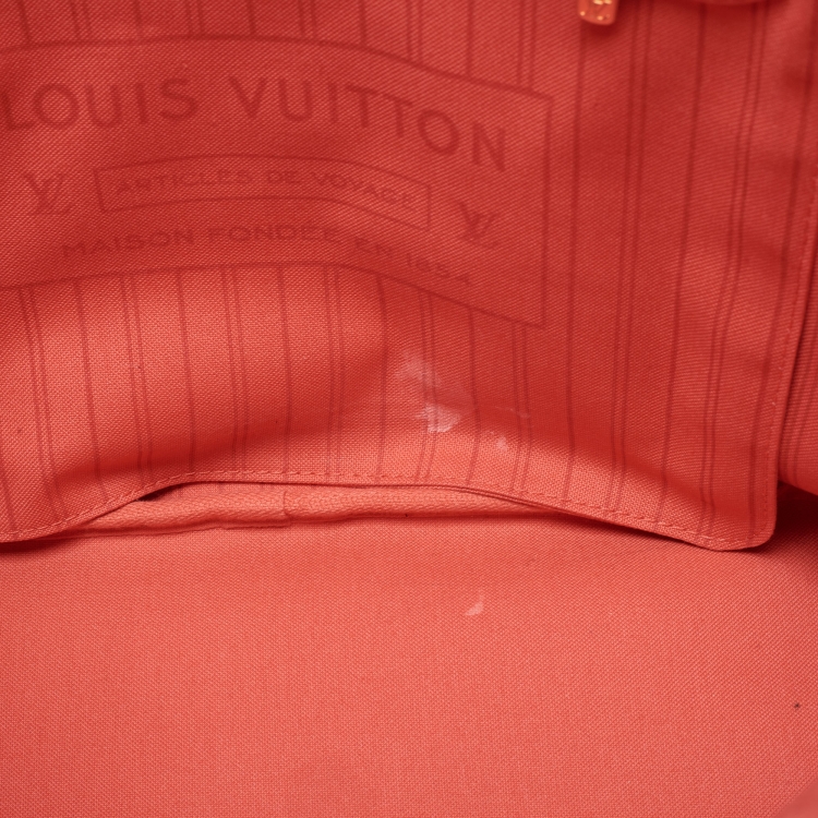 Pre Owned Louis Vuitton Flamingo Monogram Canvas Neverfull Totem NM MM Bag