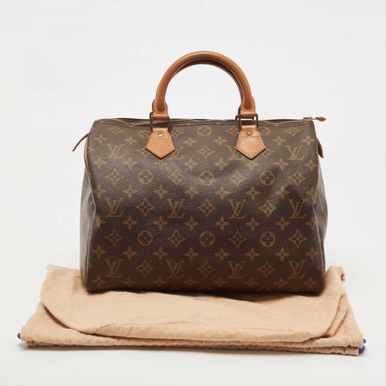 Pre Owned Louis Vuitton Monogram Speedy 30 Hand Bag M41526 LV Auth 33397