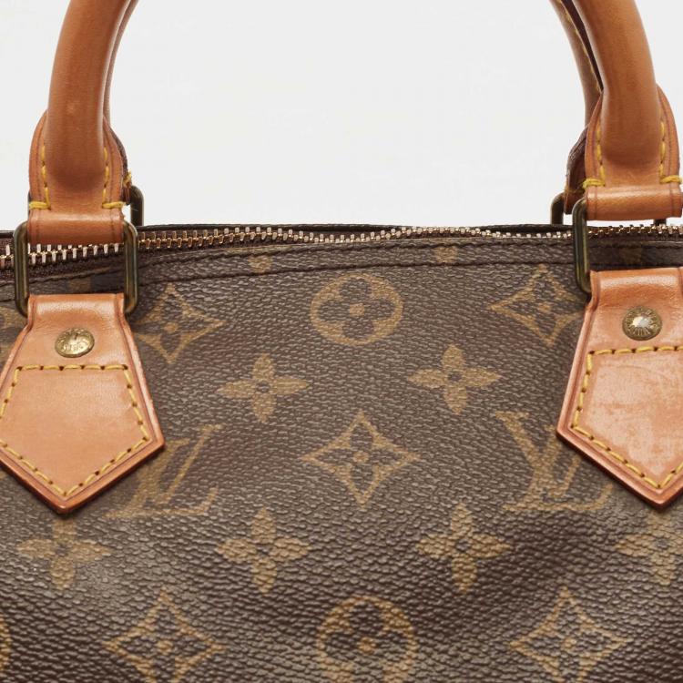 Pre Owned Louis Vuitton Monogram Speedy 30 Hand Bag M41526 LV Auth 33397