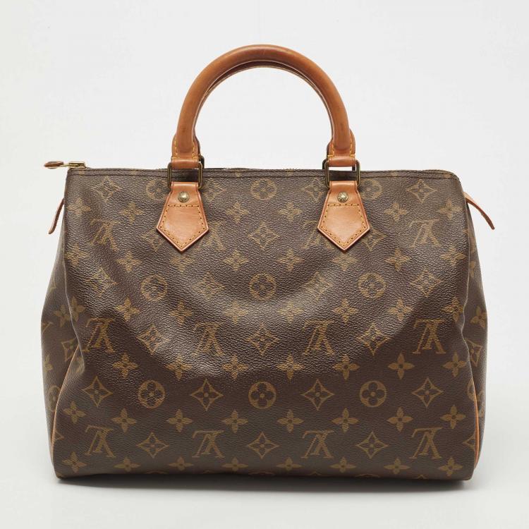 Pre Owned Louis Vuitton Monogram Speedy 30 Hand Bag M41526 LV Auth 33397