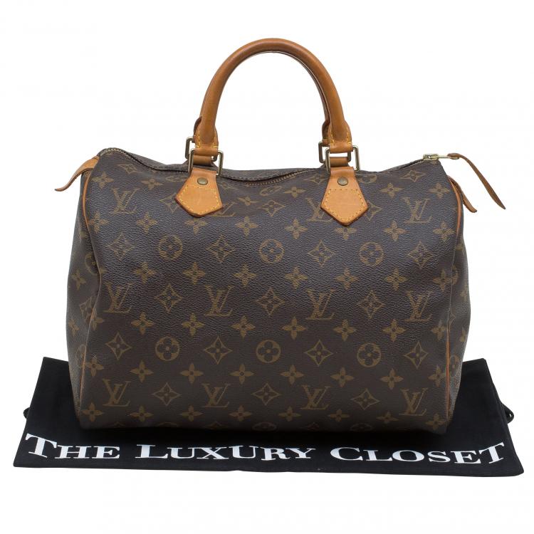 Pre Owned Louis Vuitton Monogram Canvas Speedy30
