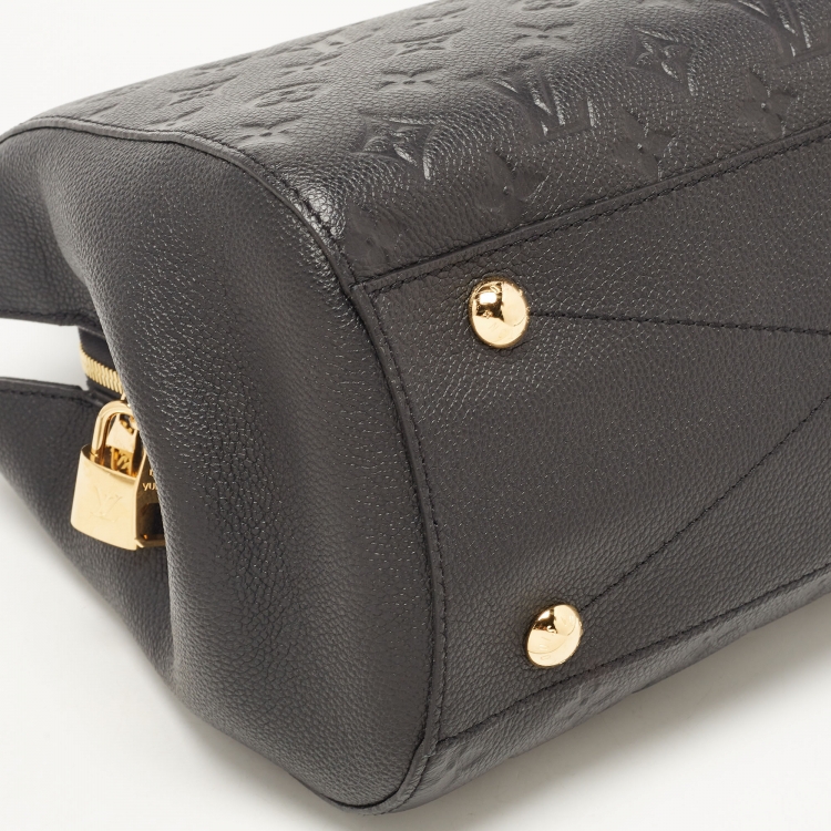 Pre Owned Louis Vuitton Black Monogram Empreinte Leather Montaigne MM Bag