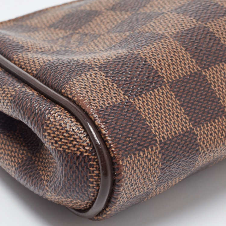 Pre Owned Louis Vuitton Damier Ebene Canvas Eva Pochette