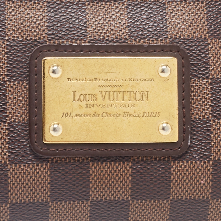 Pre Owned Louis Vuitton Damier Ebene Canvas Eva Pochette