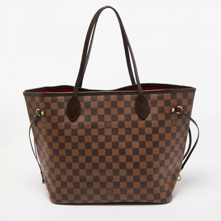 Pre Owned Louis Vuitton Damier Ebene Canvas Neverfull MM Bag
