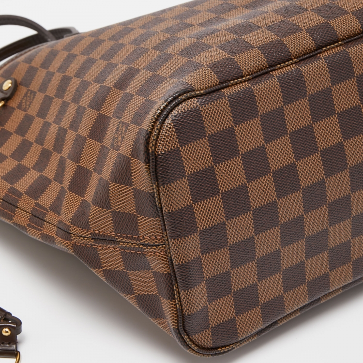Pre Owned Louis Vuitton Damier Ebene Canvas Neverfull MM Bag