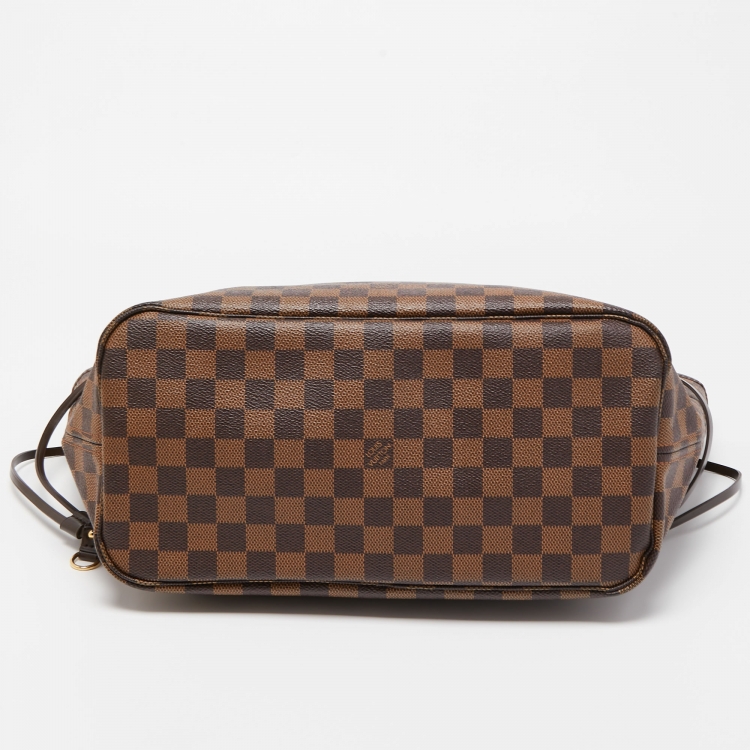Pre Owned Louis Vuitton Damier Ebene Canvas Neverfull MM Bag