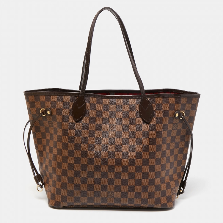 Pre Owned Louis Vuitton Damier Ebene Canvas Neverfull MM Bag