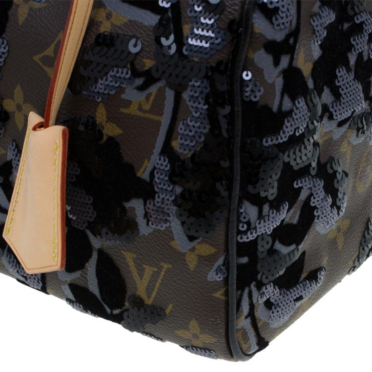 Pre Owned Louis Vuitton Monogram Canvas Limited Edition Fleur De Jais Speedy 30 Bag
