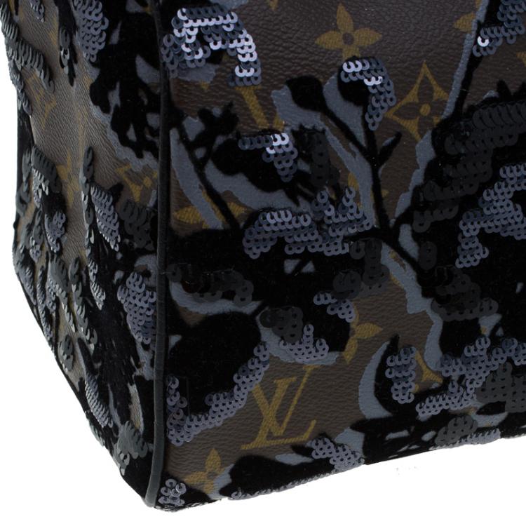 Pre Owned Louis Vuitton Monogram Canvas Limited Edition Fleur De Jais Speedy 30 Bag