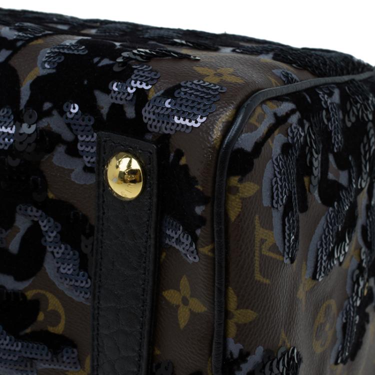 Pre Owned Louis Vuitton Monogram Canvas Limited Edition Fleur De Jais Speedy 30 Bag