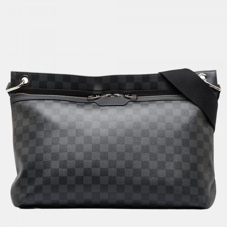 Black Louis Vuitton Damier Graphite Hunter Crossbody Bag