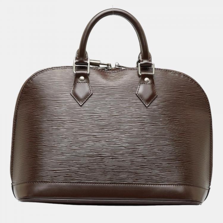 Louis Vuitton Brown Animal skin Epi Alma PM Handbag Louis Vuitton