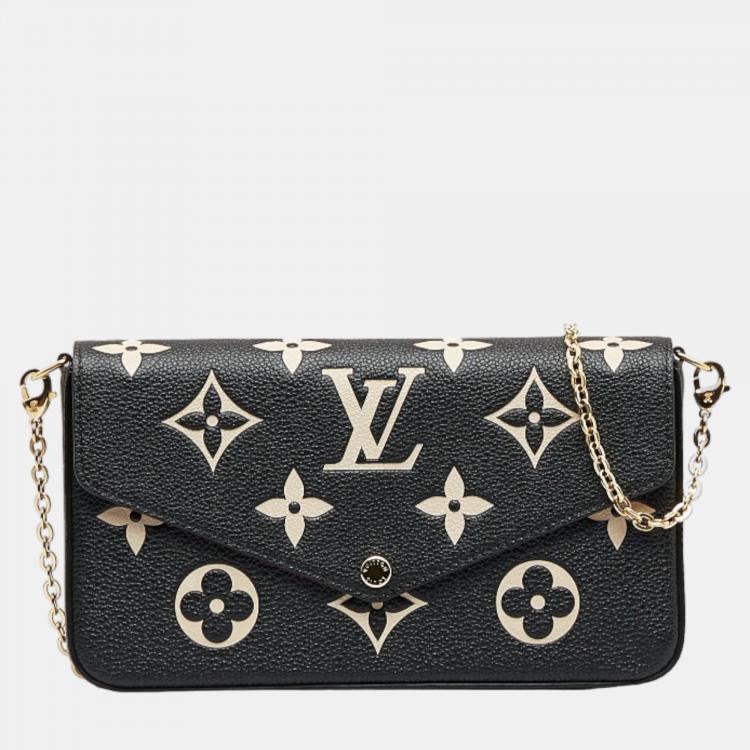 Louis Vuitton Black Monogram Giant Empreinte Pochette Felicie Shoulder Bag