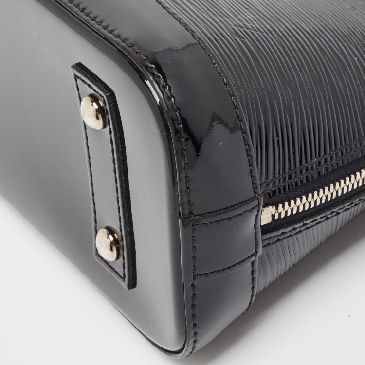 Pre Owned Louis Vuitton Black Electric Epi Leather Alma BB Bag