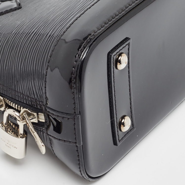 Pre Owned Louis Vuitton Black Electric Epi Leather Alma BB Bag