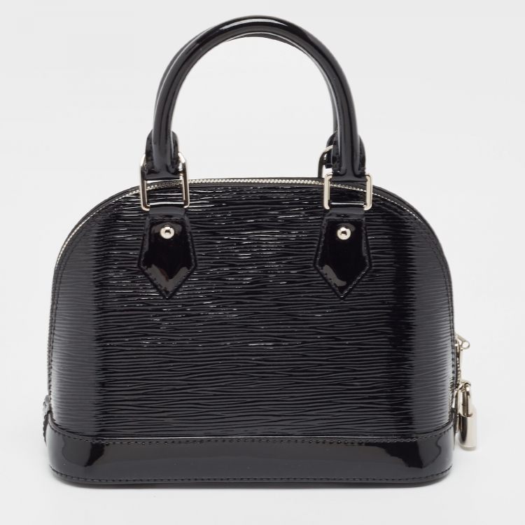Pre Owned Louis Vuitton Black Electric Epi Leather Alma BB Bag