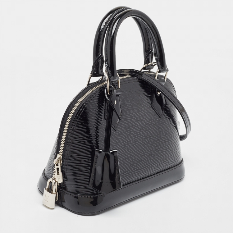 Pre Owned Louis Vuitton Black Electric Epi Leather Alma BB Bag