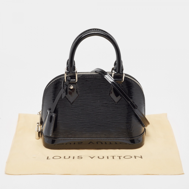Pre Owned Louis Vuitton Black Electric Epi Leather Alma BB Bag