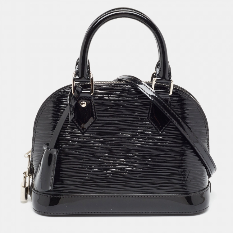 Pre Owned Louis Vuitton Black Electric Epi Leather Alma BB Bag