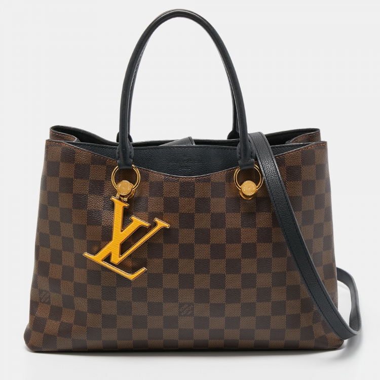 Louis Vuitton Black Damier Ebene Canvas LV Riverside Bag Louis