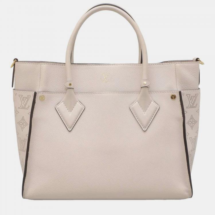 Louis Vuitton Brown Leather and Shearling On My Side PM Tote Bag