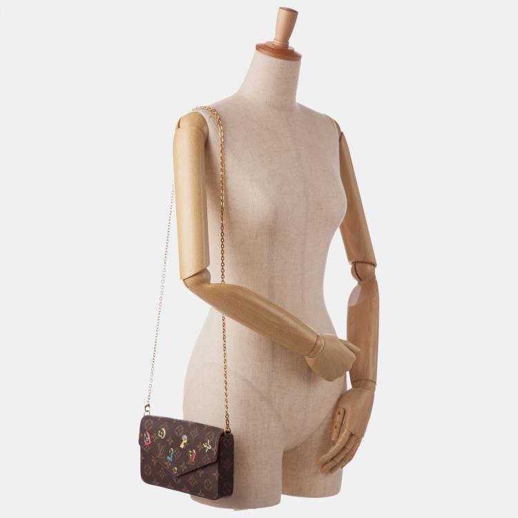 Pre Owned Louis Vuitton Monogram Love Lock Pochette Felicie