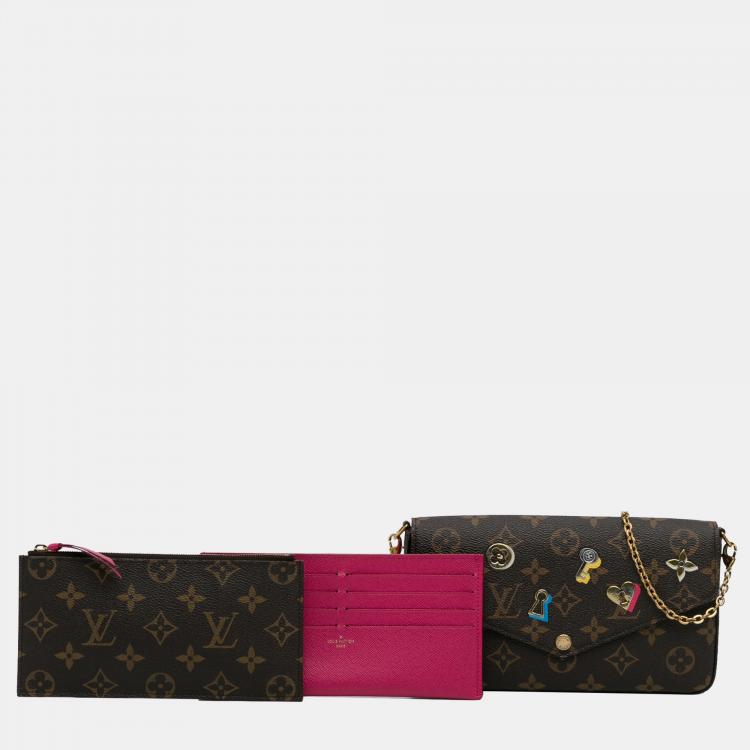 Pre Owned Louis Vuitton Monogram Love Lock Pochette Felicie