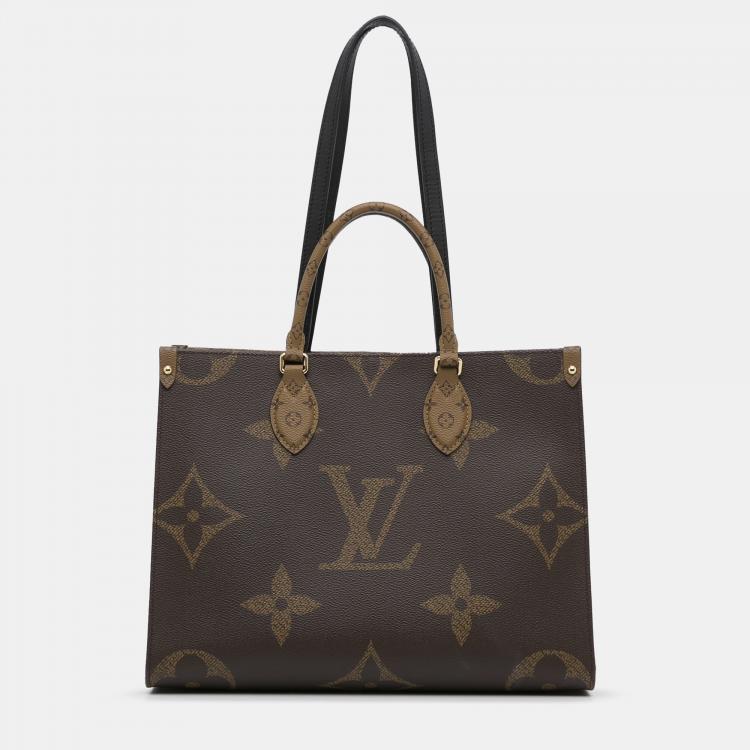 Louis Vuitton OnTheGo GM Handbag Monogram And Leopard Print In