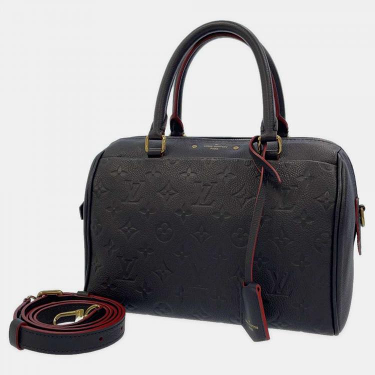 LOUIS VUITTON Speedy Empreinte 25 Shoulder bag in Red Leather Louis Vuitton  | The Luxury Closet