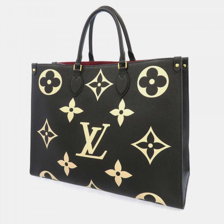 Authentic Louis Vuitton OnTheGo GM Giant Monogram Empreinte Leather Tote Bag