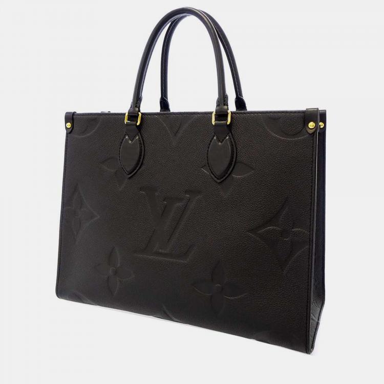 Louis Vuitton Black and Cream Empreinte Giant Monogram OnTheGo MM