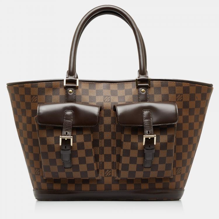 Authentic Louis Vuitton Damier Ebene Saleya GM Tote