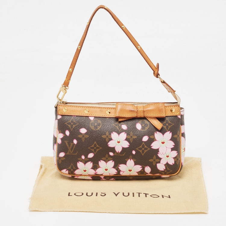 Pre Owned Louis Vuitton Monogram Canvas Cherry Blossom Pochette Accessoires