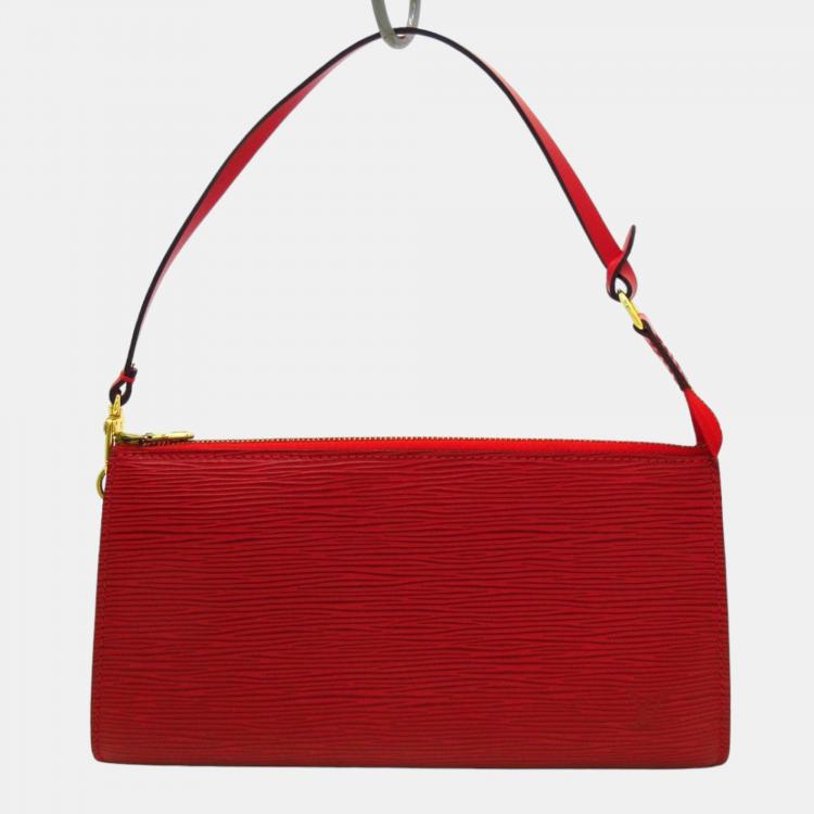 Louis Vuitton Handbag Epi 24 Pochette Accessories Red Leather