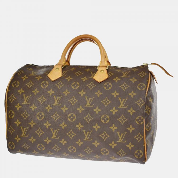 Louis Vuitton Speedy 35 Monogram Canvas Satchel Bag