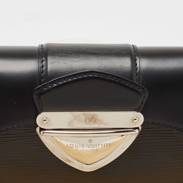 Pre Owned Louis Vuitton Black Epi Leather Pochette Montaigne Bag