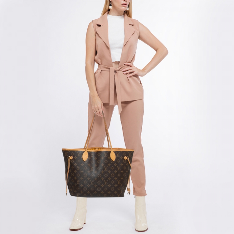 Pre Owned Louis Vuitton Monogram Canvas Neverfull MM Bag